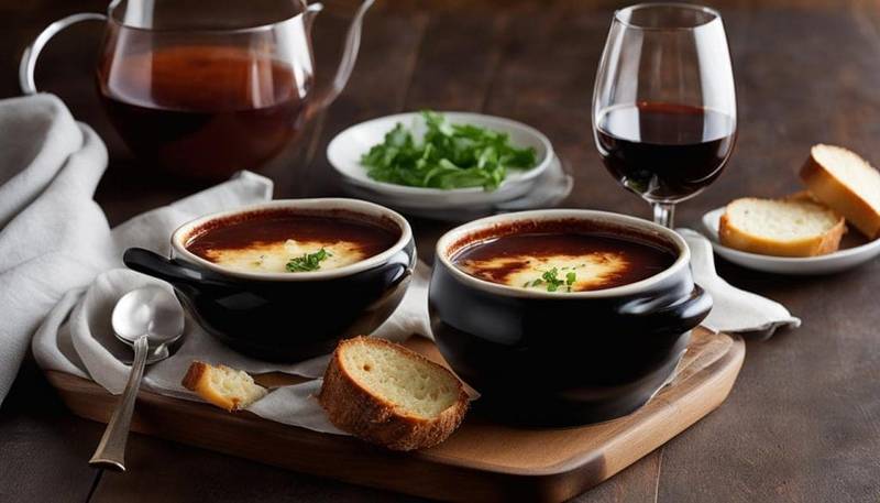 Pairing wine with onion soup