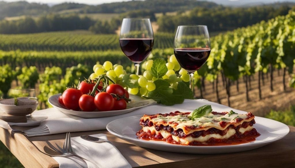 Wine Pairing with Eggplant Lasagna