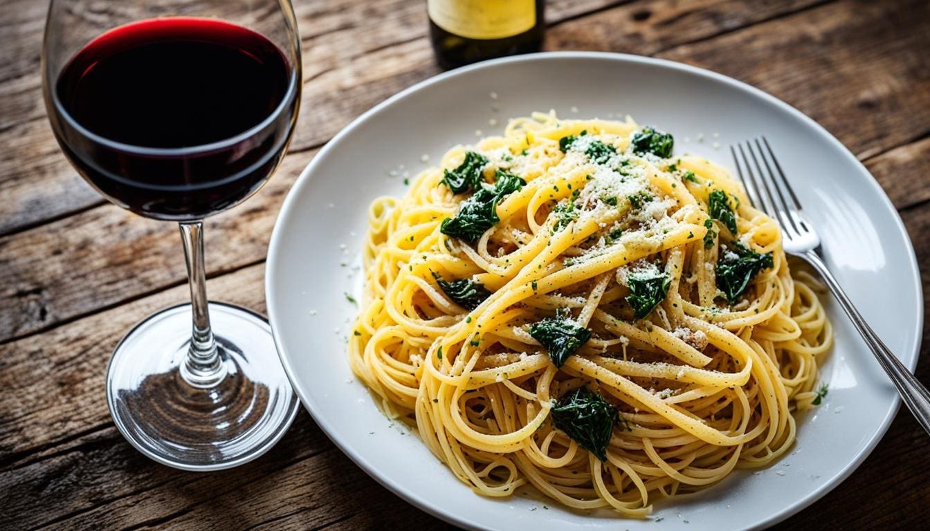 best wine to pair with pasta aglio e olio