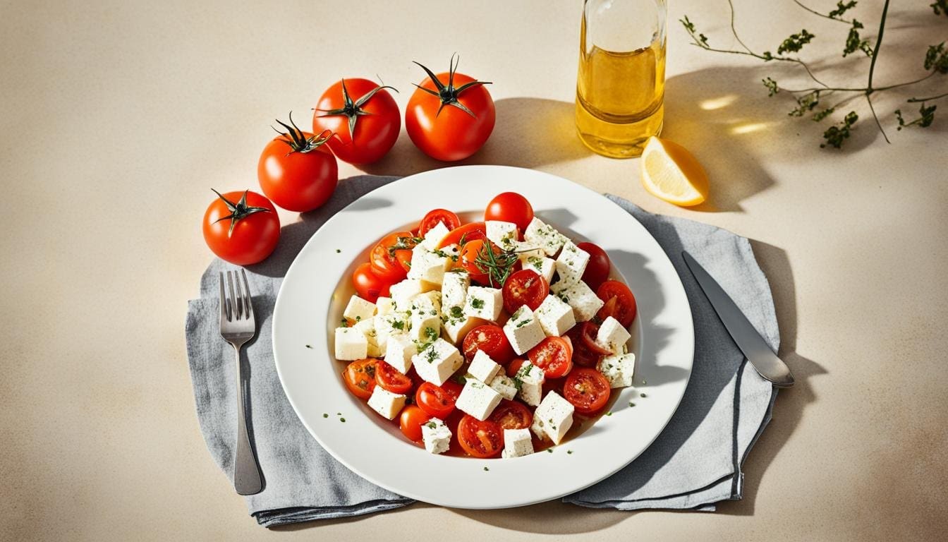 wine pairing with feta and tomatoes