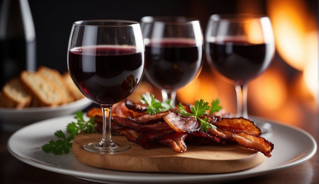 wine pairing with bacon