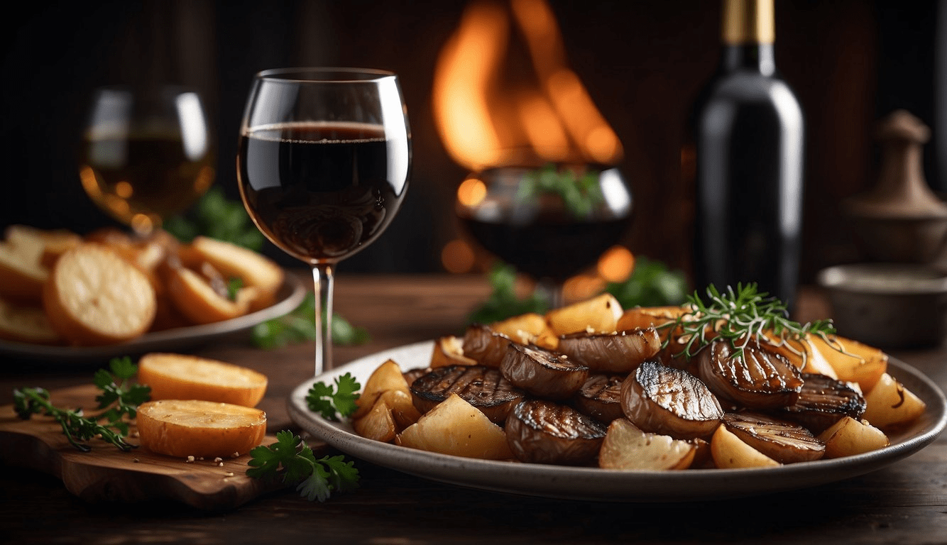 wine pairing with liver and onions