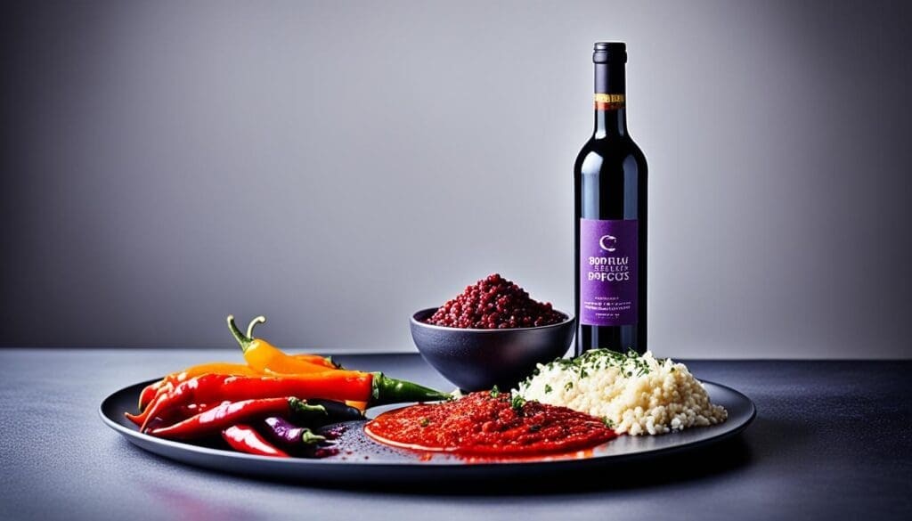 Red wines that complement spicy flavours