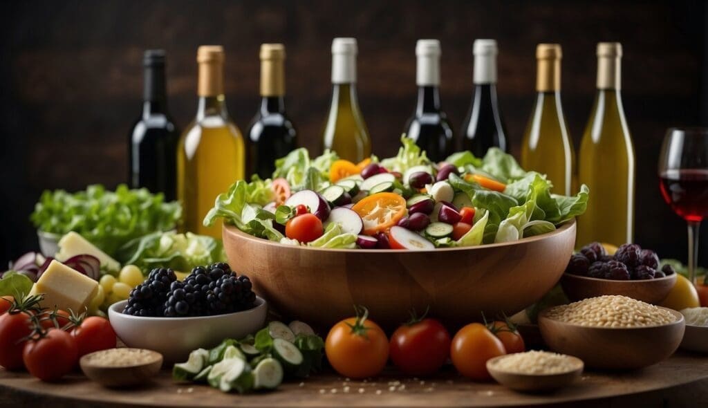 pair wine with salad